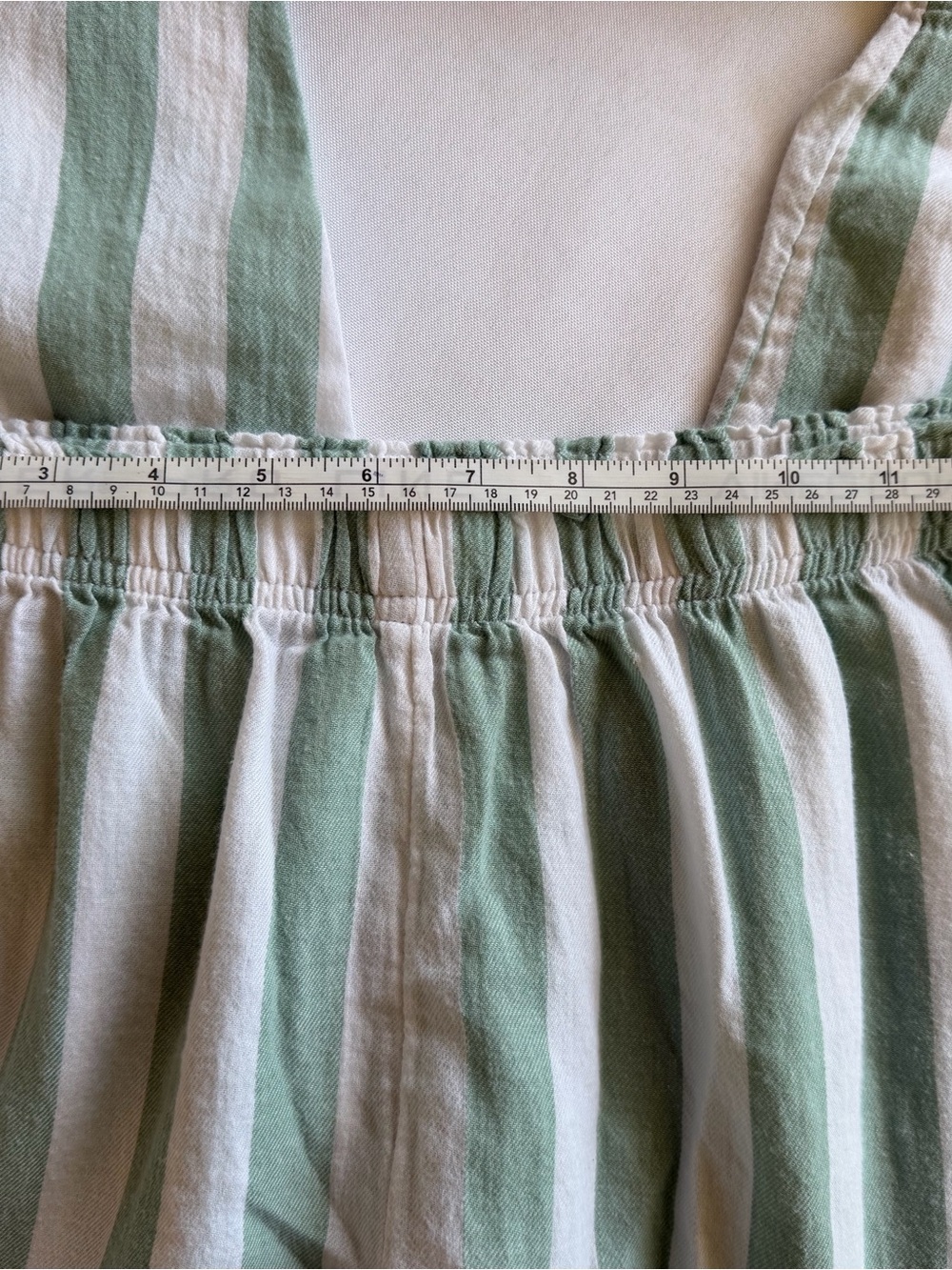Sincerly Jules Mint and White Striped Two-Piece Pajama Set - Picture 11 of 12